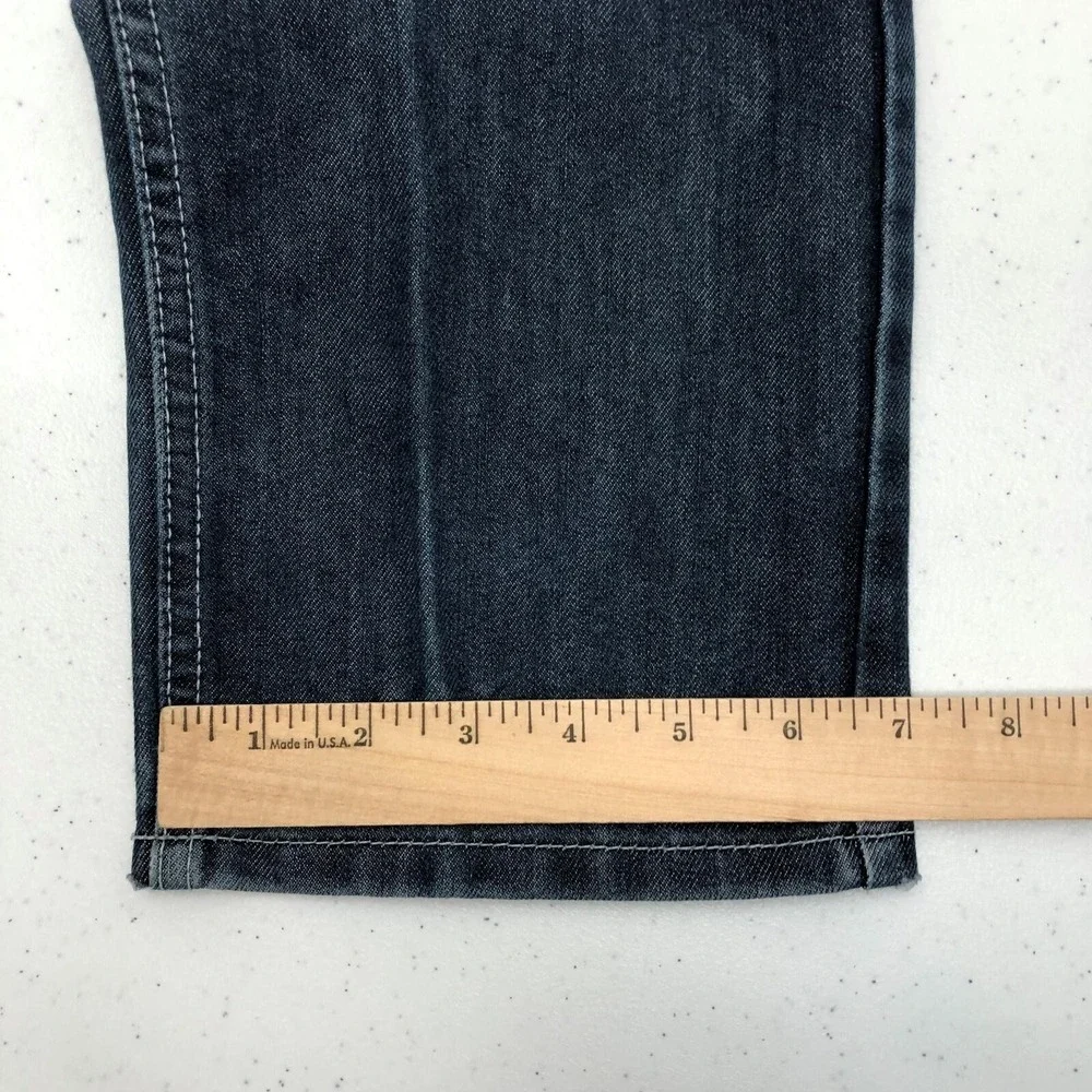 Lions Crest English Laundry Jeans Mens 30x32 Blue Straight Denim Embroidered